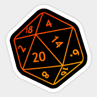 Fire Dice Sticker